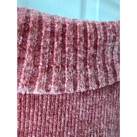 Forever 21 Contemporary Pink Off Shoulder Sweater Y2K Fashion Sz XL - Picture 4 of 5